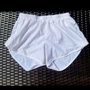 White Athletic Running Shorts